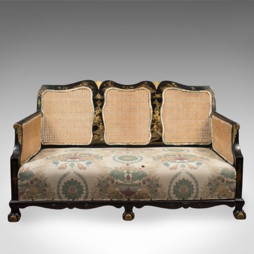 fig 3. Aesthetic Movement Antique Conservatory Suite, Chinoiserie Bergere c.1890