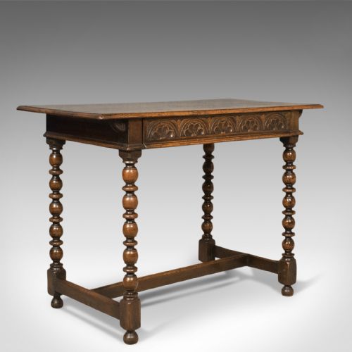 Georgian Antique Side Table, English, Oak, 18th Century C.1780