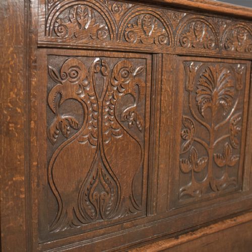 fig 3. Antique Long Cupboard, c.1700 and Later English Oak Dresser Cabinet