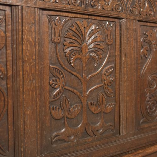 fig 4. Antique Long Cupboard, c.1700 and Later English Oak Dresser Cabinet