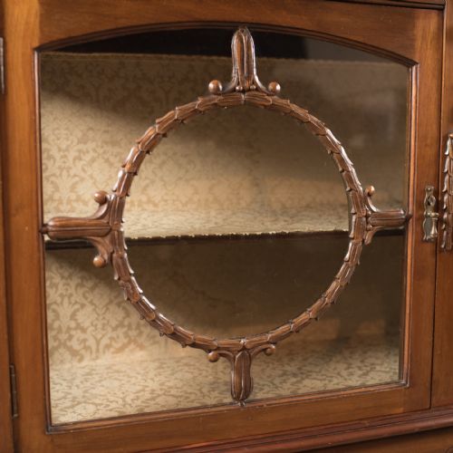 fig 5. Antique Glazed Display Cabinet, English, Walnut, Edwardian, c.1910