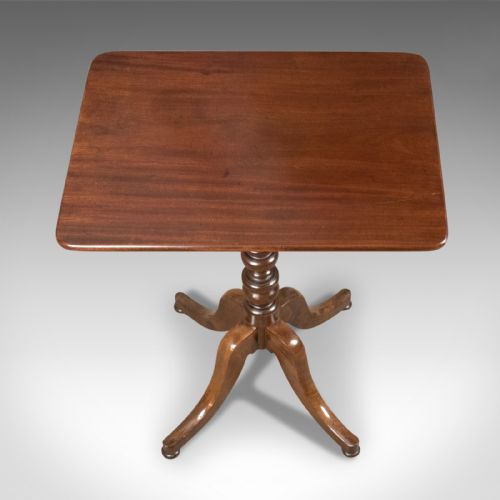 fig 2. Antique Wine Table, Mahogany, Victorian, English, Side c.1900