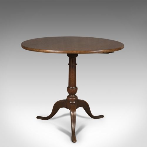 Antique Tilt Top Table, Georgian Oak C.1775