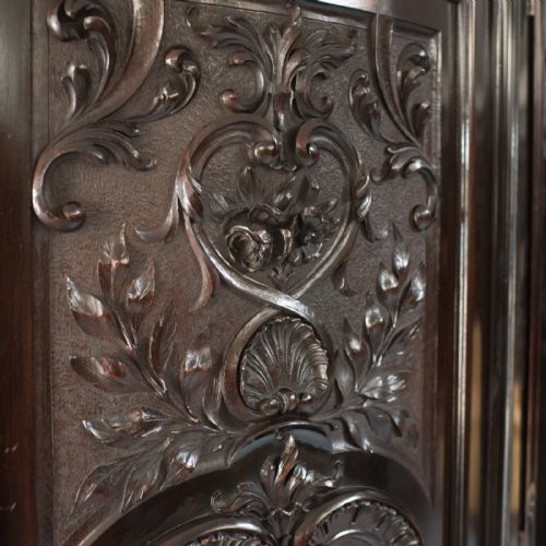 fig 1. Very Large Victorian, English, Antique Wardrobe. Compactum in Mahogany, c.1870