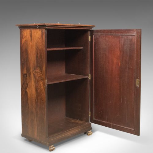 fig 2. English Regency Antique Music Cabinet with Stand, Rosewood c.1820