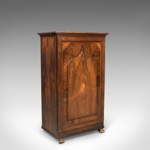 fig 4. English Regency Antique Music Cabinet with Stand, Rosewood c.1820
