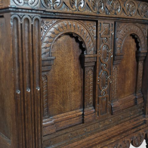 fig 4. Victorian Antique Livery Cupboard in the 17th Century Taste, English, Oak c.1880