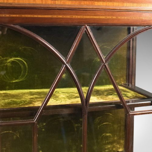 fig 3. Antique Glazed Display Cabinet, Mahogany, Edwardian, English, c.1910