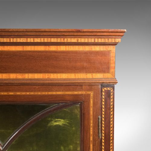 fig 4. Antique Glazed Display Cabinet, Mahogany, Edwardian, English, c.1910