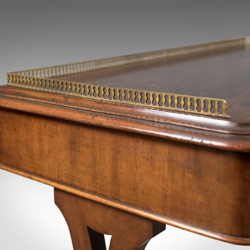 fig 3. Early Victorian Antique Writing Library Table, Mahogany, English c.1840