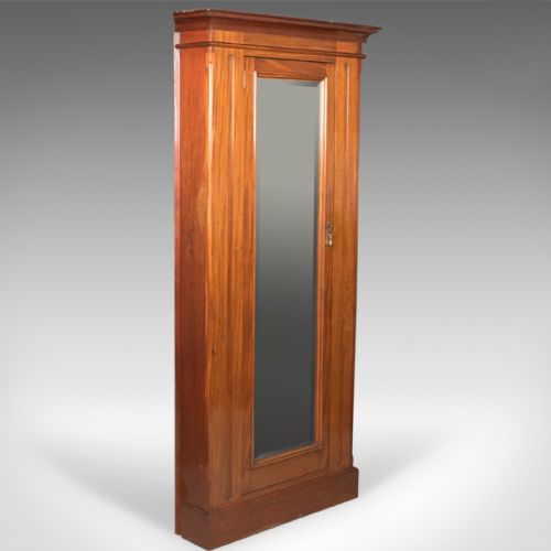 Victorian Antique Corner Wardrobe, Mahogany, English C.1880