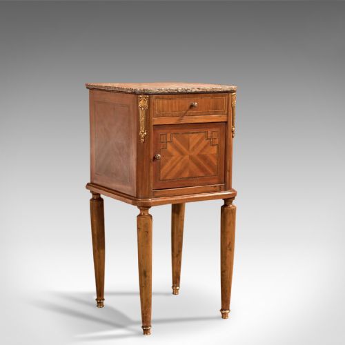 Antique Bedside Table, Mahogany Pot Cupboard, Nightstand C1900