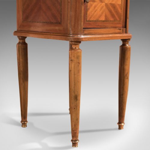 fig 5. Antique Bedside Table, Mahogany Pot Cupboard, Nightstand c1900