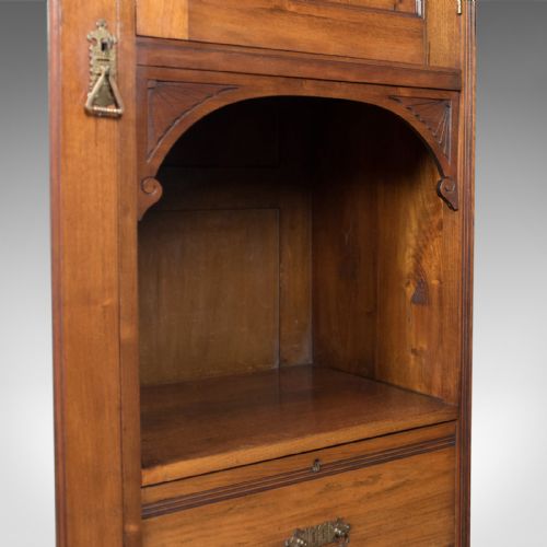 fig 2. Edwardian Antique Beaconsfield Wardrobe, English, Walnut, c.1910