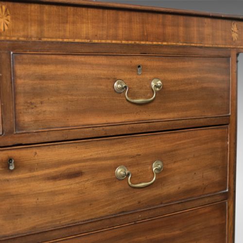 fig 4. Late Georgian Antique Chest Of Drawers, Mahogany, English, Commode c.1780