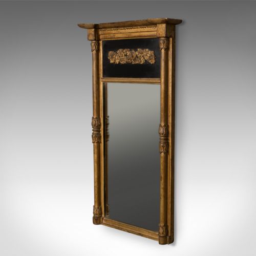 fig 4. Regency Antique Pier Mirror in Giltwood & Gesso, Early 19th Century c.1820