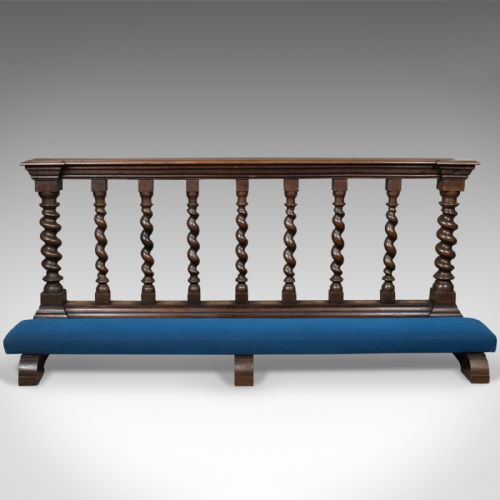 fig 2. Antique Communion Rail in English Oak, Victorian Ecclesiastical c.1900