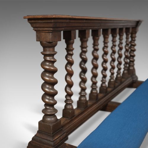 fig 3. Victorian Antique Communion Rail in English Oak, Ecclesiastical c.1900