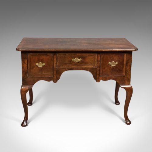 fig 2. Antique Lowboy, English, Late Georgian, Walnut, Desk, Table c.1800