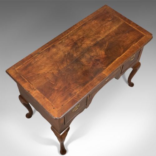fig 3. Antique Lowboy, English, Late Georgian, Walnut, Desk, Table c.1800