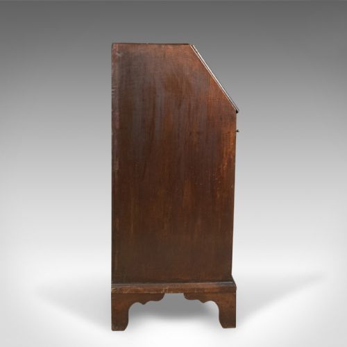 fig 3. Georgian Antique Bureau, English Oak Writing Desk, c.1800