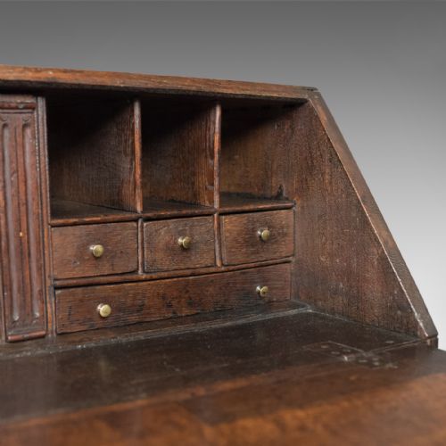 fig 4. Georgian Antique Bureau, English Oak Writing Desk, c.1800