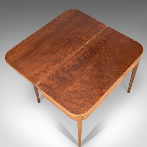 fig 3. Antique Fold-Over Card Table, Thuya Wood, Late Georgian, English c.1780