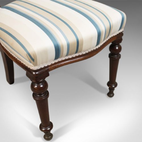 fig 3. Set of Six Antique Dining Chairs, English, Victorian, Mahogany, Circa 1860