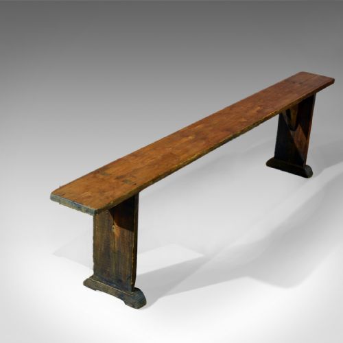Antique Bench, Victorian, Pine C.1900