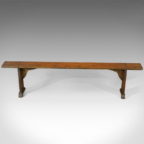 fig 1. Antique Bench, Victorian, Pine c.1900