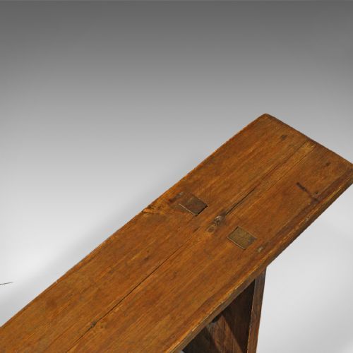 fig 3. Antique Bench, Victorian, Pine c.1900