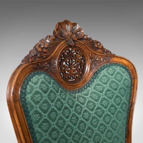 fig 3. Antique Side Chair, 19th Century, Nursing, Salon, English, Walnut, Circa 1820