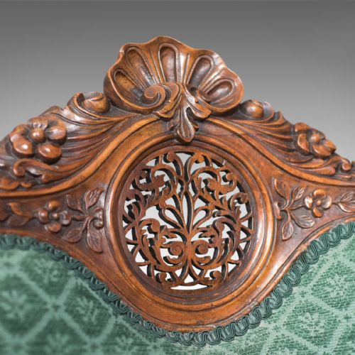 fig 4. Antique Side Chair, 19th Century, Nursing, Salon, English, Walnut, Circa 1820
