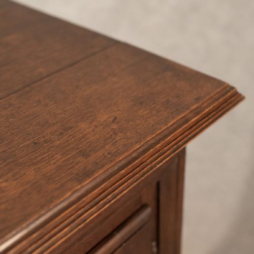 fig 4. French Antique Side Cabinet, 19th Century Oak Cupboard, Circa 1900