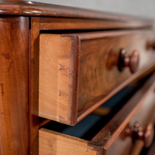 fig 3. Antique Chest of Drawers, Victorian, Flame Mahogany, English, c. 1880