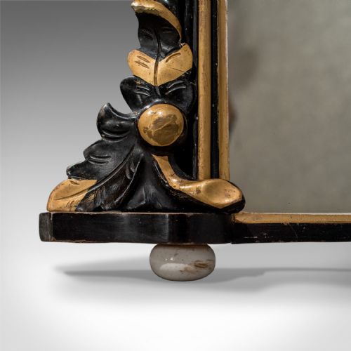 fig 3. Regency Antique Overmantle Mirror in Ebonised Giltwood Frame Circa 1820