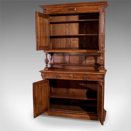 fig 3. French Antique Show Cabinet, Victorian Cupboard Circa 1890