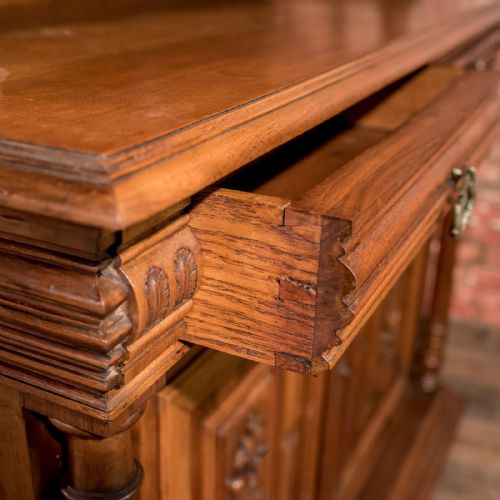 fig 4. French Antique Show Cabinet, Victorian Cupboard Circa 1890