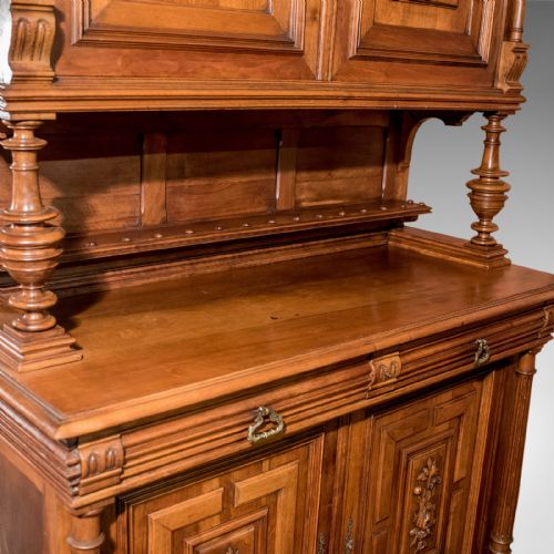 fig 5. French Antique Show Cabinet, Victorian Cupboard Circa 1890