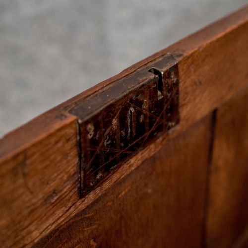 fig 4. Antique Coffer, English Oak Joined Chest, Queen Anne Circa 1700