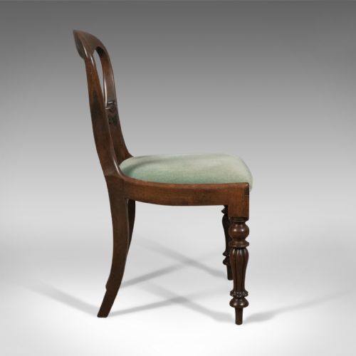 fig 3. Set of Four Antique Dining Chairs, English, Buckle Back, Mahogany Circa 1835