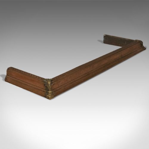 Antique Art Nouveau Fire Kerb, Victorian Fireside Fender, English Circa 1900