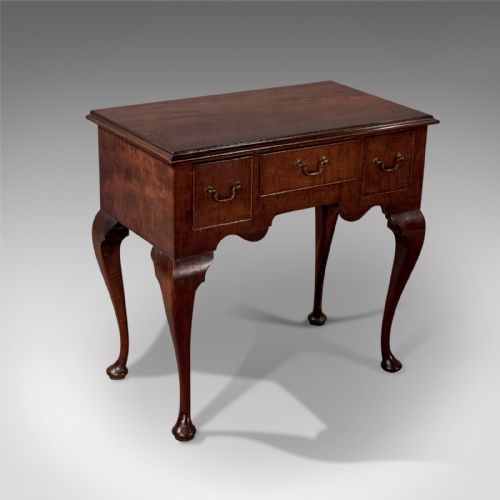 Antique Lowboy, English Edwardian Mahogany Desk, Circa 1910