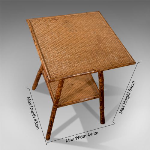 fig 1. Late 19th Century Antique Bamboo Table, Oriental, Victorian Circa 1890