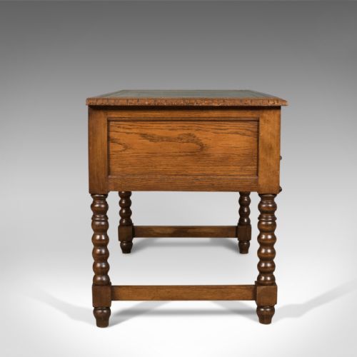 fig 2. Antique Green Man Victorian Writing Desk, English Oak, Circa 1900