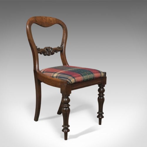Antique Dining Chair, English, Buckle Back, Mahogany Circa 1835