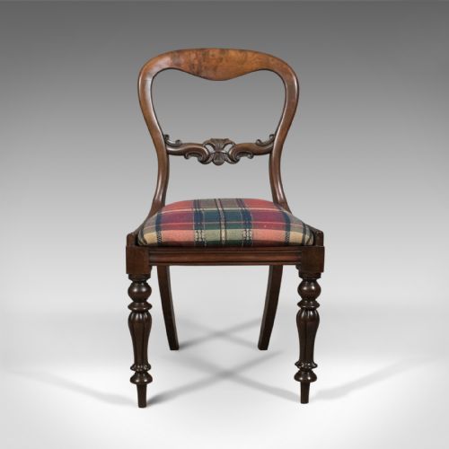 fig 1. Antique Dining Chair, English, Buckle Back, Mahogany Circa 1835