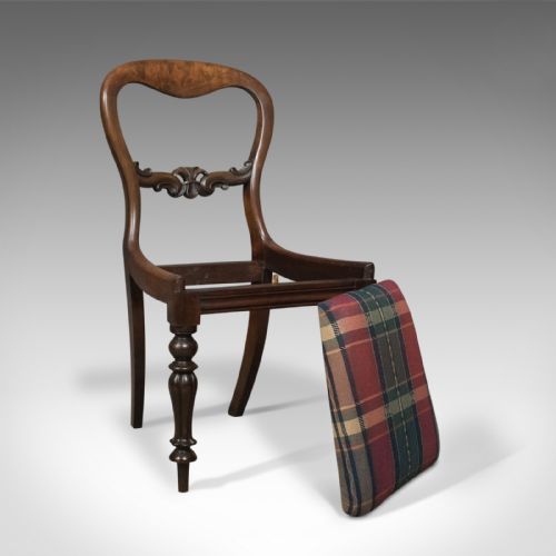 fig 3. Antique Dining Chair, English, Buckle Back, Mahogany Circa 1835