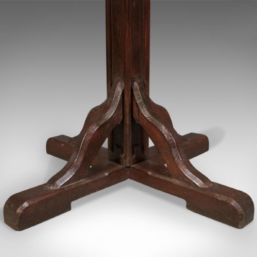 fig 2. Antique Lectern in Pitch Pine, English Book Rest Circa 1900