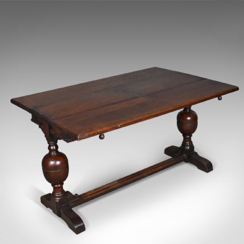 fig 2. Extending Antique Dining Table, 17th Century Refectory Taste, English Circa 1900